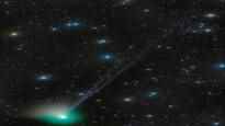 The green comet was captured on video the pass