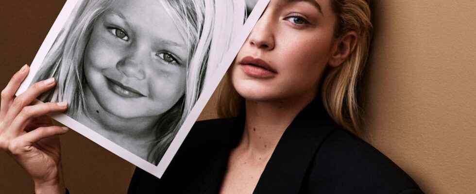 This cute campaign features photos of child stars