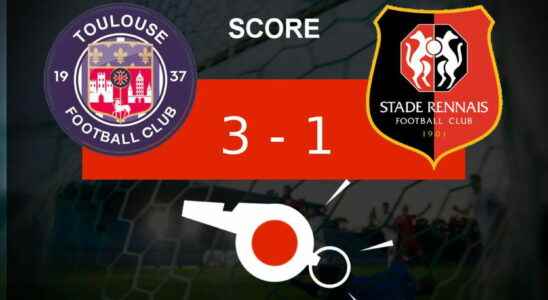 Toulouse Rennes nice blow for Toulouse FC in the