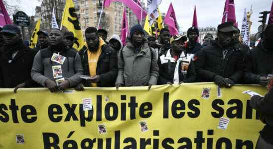 demonstrations in Paris Lyon and Marseille against the future law