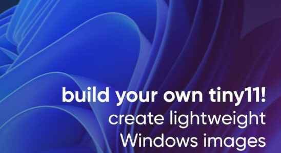 how to create a lean and personalized Windows 11