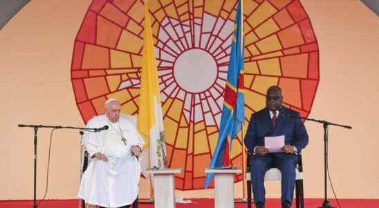 in Kinshasa Pope Francis denounces the economic colonialism which is